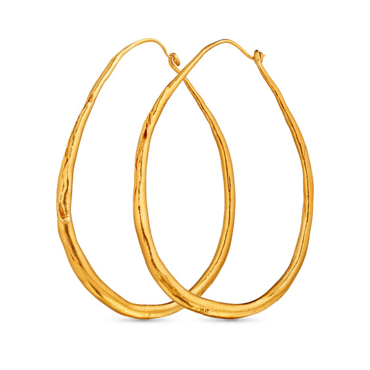 s.p.q.r. no. 3 earrings, raw hoops